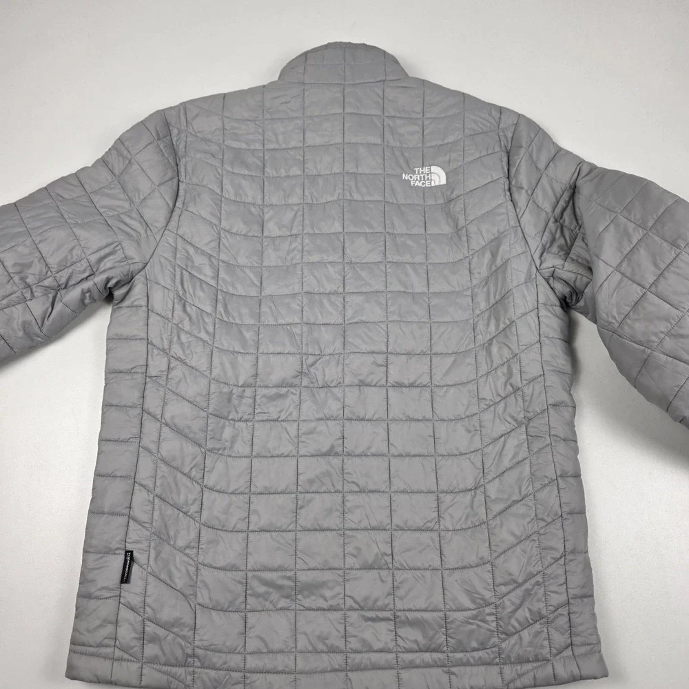The North Face ThermoBall Eco Jacket Mens Medium Gray Full Zip Insulated Puffer